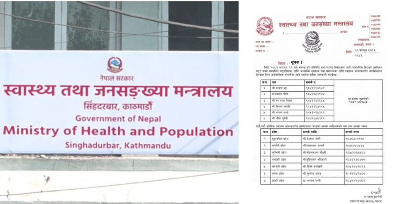 मन्त्रालयले तोक्यो निर्वाचनका सन्दर्भमा स्वास्थ्य सेवा व्यवस्थापनका लागि सम्पर्क कर्मचारीहरु