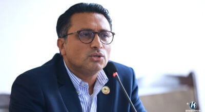 दोस्रो प्रयासमा अर्थ मन्त्रालय सम्हाल्दै स्वर्णिम वाग्ले