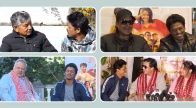 ‘गोबर गणेश’ प्रचारमा ‘बल्छी’ : अग्रज कलाकार भेटेर आर्शीवाद