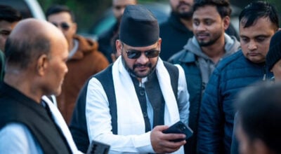 बालेन्द्रले दमकको उराव बस्तीबाट सोमबार घरदैलो थाल्दै