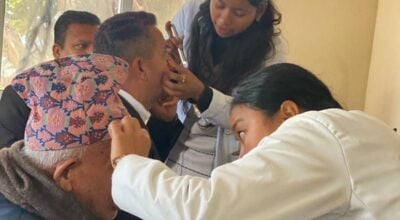 निःशुल्क आँखा शिविरबाट २१५ जना लाभान्वित