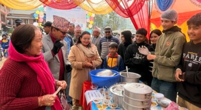 विद्यार्थीले पस्किए ‘फुड फेस्टिभल’मा खानाका परिकार