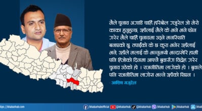 सिन्धुलीमा आशिष गजुरेलले रास्वपाबाट टिकट लिनुअघि हरिबोलसँग गरेका थिए सल्लाह