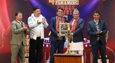 चौथो विराट म्युजिक एण्ड फिल्म अवार्डमा श्रेष्ठलाई सम्मान