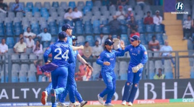 छैठौँ विकेट गएपछि इटालीविरुद्ध संकटमा नेपालको ब्याटिङ