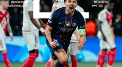 १० खेलाडीमा सीमित मोनाकोसँग पिएसजी बराबरीमा रोकियो