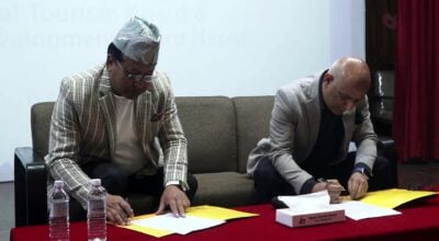 पर्यटन र चलचित्र विकास बोर्डबीच चार बुँदे समझदारी