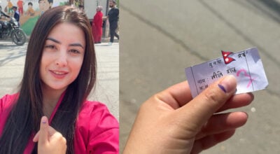 मतदानपछि नीतिले लेखिन्– सबैभन्दा प्यारो मेरो देश नेपाल