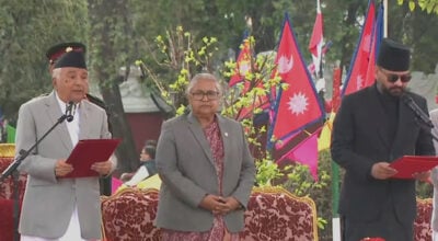 बालेन्द्रले लिए प्रधानमन्त्री पदको शपथ