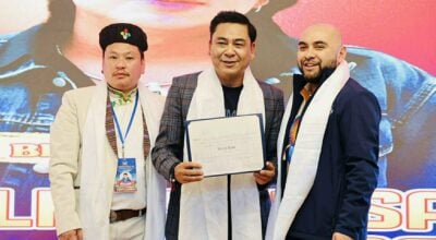 गायक विजय लामा अमेरिकामा सम्मानित