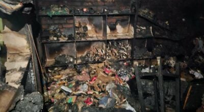 बुटवलको जुत्ता पसलमा आगलागी