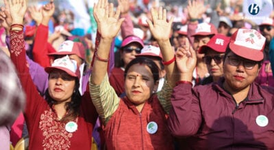 सामाखुसीमा नेपाली कांग्रेसको चुनाबी सभा (तस्बिरहरू)