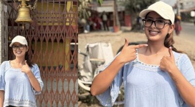 पहिलो मतदान गरेपछि नायिका गरिमा लेखिन् कविता, घण्टी देखाएर राखिन् फोटो