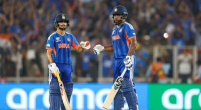 विश्वकप फाइनल : उपाधि जित्न भारतले न्यूजिल्याण्डलाई दियो २५६ रनको विशाल लक्ष्य