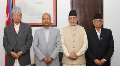 उपराष्ट्रपति यादवसँग प्रदेश प्रमुखहरूको सामूहिक भेट