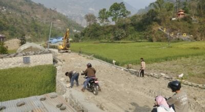 हाँडेभिर–बगरफाँट–भकिम्ली सडक स्तरोन्नति गरिँदै
