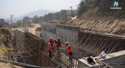 साँगामा यसरी बन्दैछ अण्डरपास