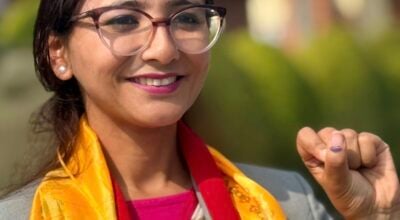 तोसिमा कार्कीले गरिन् मतदान