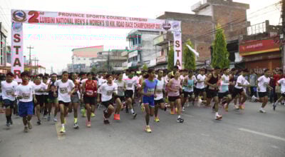 लुम्बिनी रोड रेस प्रतियोगितामा नेपाली सेनाका खड्का र न्यौपाने विजयी