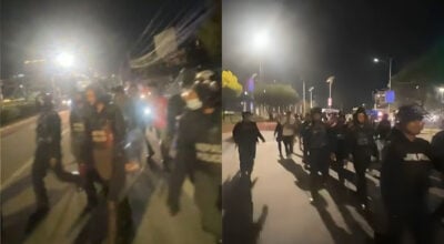 संसदीय दलको नेता चयनप्रति असन्तुष्टि जनाउँदै एमाले युवाहरूद्वारा विरोध प्रदर्शन