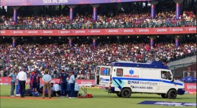 आईपीएल : बल समात्ने क्रममा लुंगी एङ्गिडी घाइते, खेल १५ मिनेट रोकियो