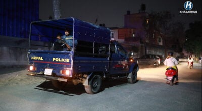 सुकुम्बासी बस्तीमा प्रहरीको माइकिङ- ‘बस्ती खाली गर्नुहोस्’