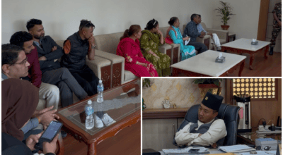 गृहमन्त्री गुरुङले मन्त्रालयको कार्यकक्षमै बोलाएर सुन्न थाले सर्वसाधारणका गुनासा