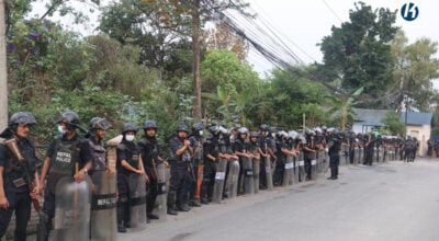 सुकुम्वासी बस्ती खाली गराउन थापाथलीमा बिहानैदेखि सुरक्षाकर्मी परिचालन (तस्बिर)