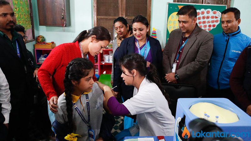 आजदेखि देशभरिका किशोरीलाई क्यान्सरविरुद्धको खोप अभियान शुरू