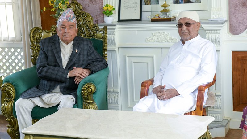 ओली परिवारलाई समवेदना दिन गुन्डु पुगे राष्ट्रपति पौडेल