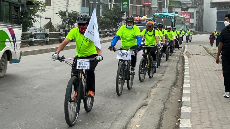 मिर्गौँला बचाउन बुटवलमा सचेतनामूलक साइकल र्याली