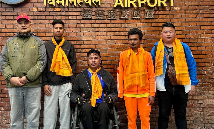 पारा एथेटिक्स टोली भारत प्रस्थान