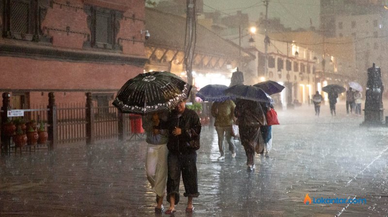 वर्षा गराउने प्रणाली पूर्वतिर पुग्यो, केही क्षेत्रमा ठूलो पानी पर्ने सम्भावना