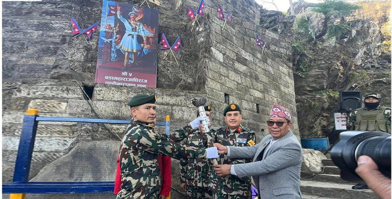 नेपाली सेनाको गोरखा–काठमाडौँ एकीकरण पदयात्रा सुरु