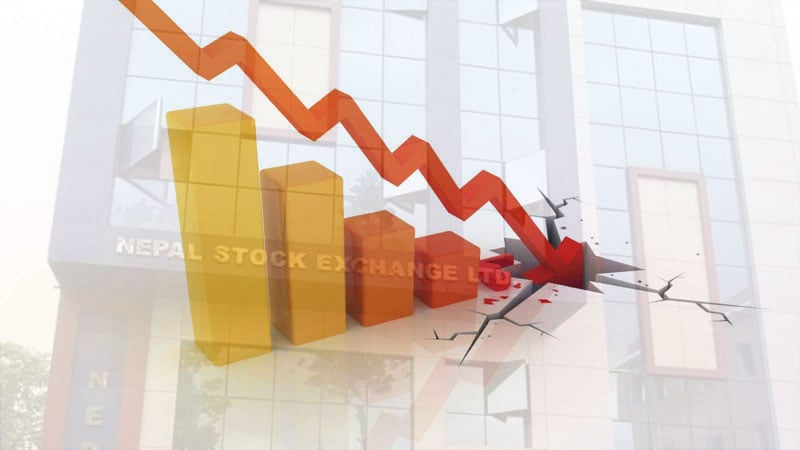 भारी अंकले घट्यो सेयर बजार