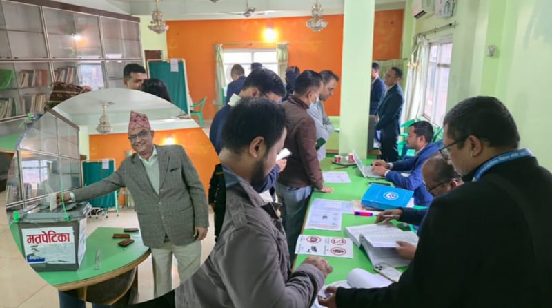 मेडिकल काउन्सिलको चुनाव- लुम्बिनी अस्पतालमा मतदान जारी