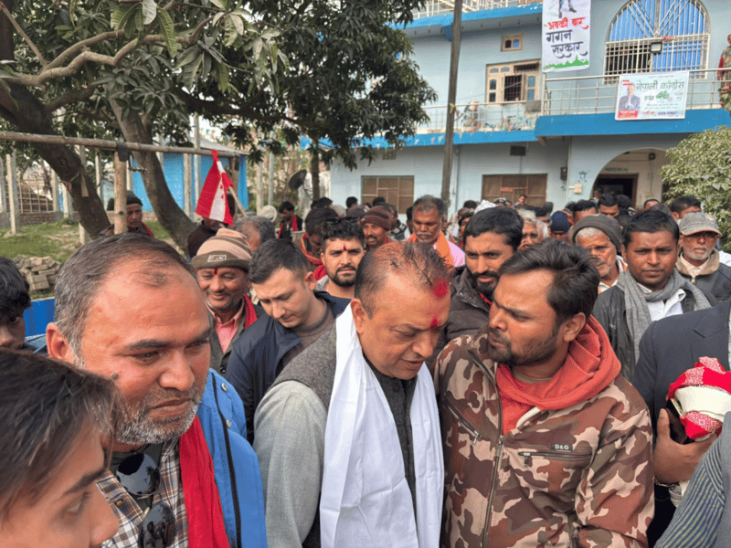 सर्लाहीबाट गगनले भने- मधेशको जेठो छोरा कांग्रेस भएकाले सेवा गर्न म झरेँ