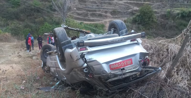 स्करपियो पल्टँदा चारजना घाइते