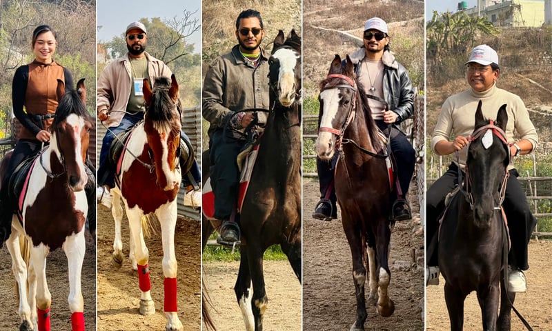 चलचित्र विकास बोर्डको आयोजनामा घोडचढी तालिम सुरु, विजय बरालदेखि कविता नेपाली सहभागी