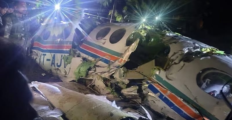 बिरामी बोकेकाे चार्टर विमान झारखण्डमा दुर्घटना, सवार सबैको मृत्यु