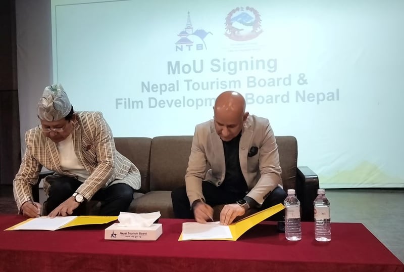 चलचित्र पर्यटन प्रवद्र्धनका लागि पर्यटन र चलचित्र विकास बोर्डले गरे ४ बुँदे समझदारी पत्रमा हस्ताक्षर
