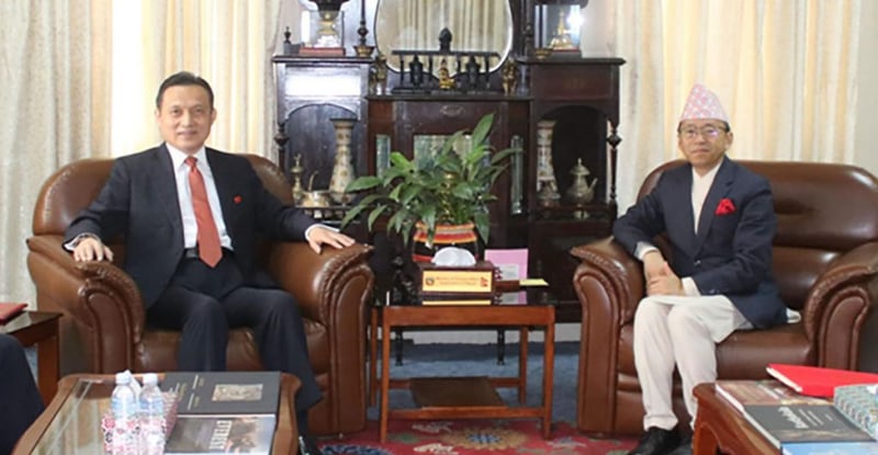 परराष्ट्र सचिव र चिनियाँ राजदूतबीच भेट