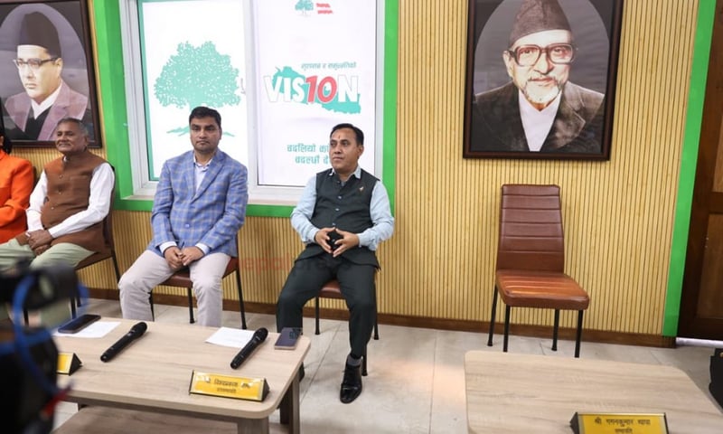 सभापतिको कुर्सी खाली राखेर कांग्रेस बैठक, गगन अनुपस्थित (तस्बिरहरू)