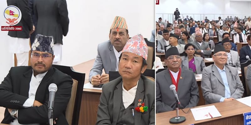 सपथ ग्रहण समाराेह : हर्क र ज्ञानेन्द्र, प्रचण्ड र बादल सँगै