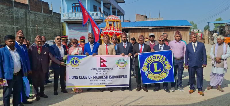 ईश्वरपुरमा लायन्स क्लबको स्थापना, अध्यक्षमा डा. आलोक कुशवाहा