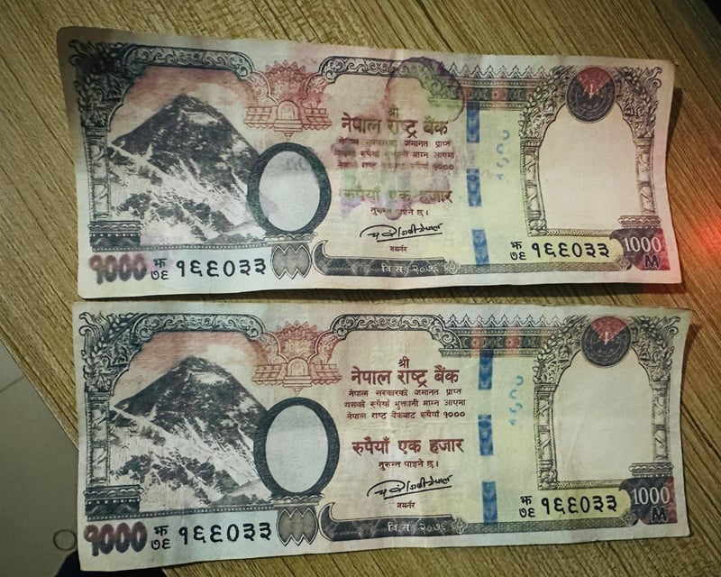 बागलुङमा एउटै नम्बरका हजारका नक्कली नोटको बिगबिगी