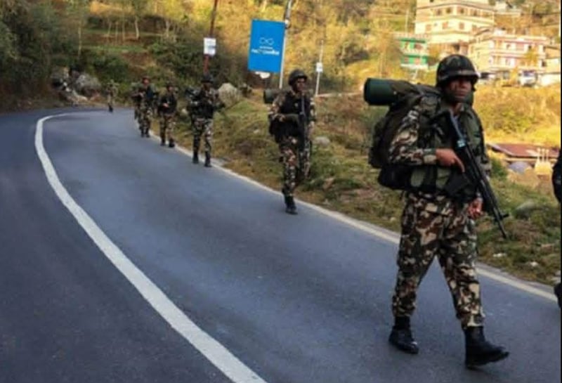 निर्वाचनलाई लक्षित गरी दोलखामा करिब १ हजार सेना परिचालन