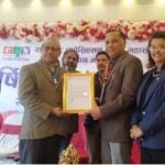 क्यान महासंघद्वारा डा. शैलेन्द्र गिरी सम्मानित