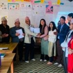 पर्वतको मोति सामुदायिक पुस्तकालयमा ट्याग कार्यक्रम