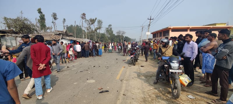 Two Killed in Head-on Motorcycle Collision in Rautahat, Nepal